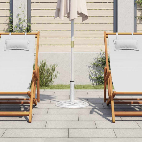 Vidaxl Parasol Foot 44x44x31 cm en fonte blanche