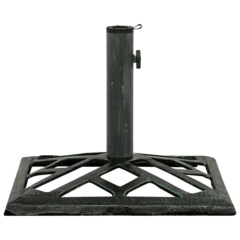 Vidaxl Parasol Foot 44x44x31 cm en fonte vert