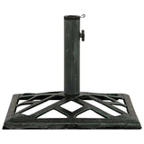 Vidaxl Parasol Foot 44x44x31 cm en fonte vert