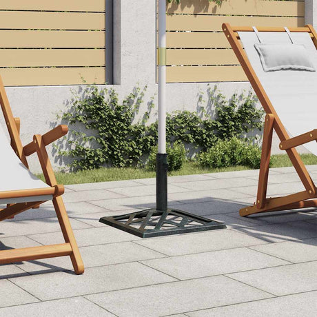 Vidaxl Parasol Foot 44x44x31 cm en fonte vert