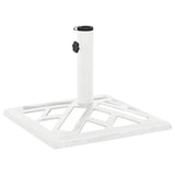Vidaxl Parasol Foot 44x44x31 cm en fonte blanche