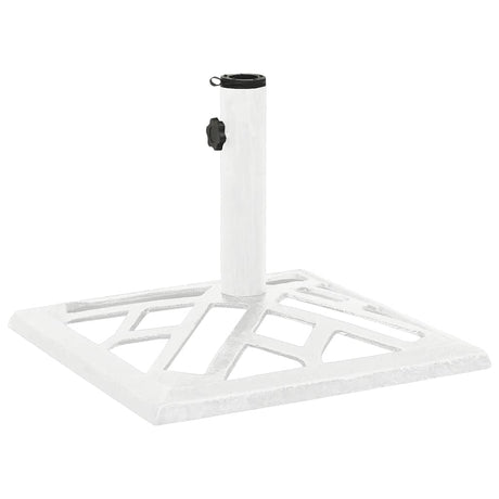 Vidaxl Parasol Foot 44x44x31 cm en fonte blanche