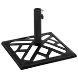 Vidaxl Parasol Foot 44x44x31 cm fonte de fer noir