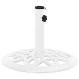 Vidaxl Parasol Foot 40x40x32 cm en fonte blanche