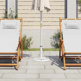 Vidaxl Parasol Foot 40x40x32 cm en fonte blanche