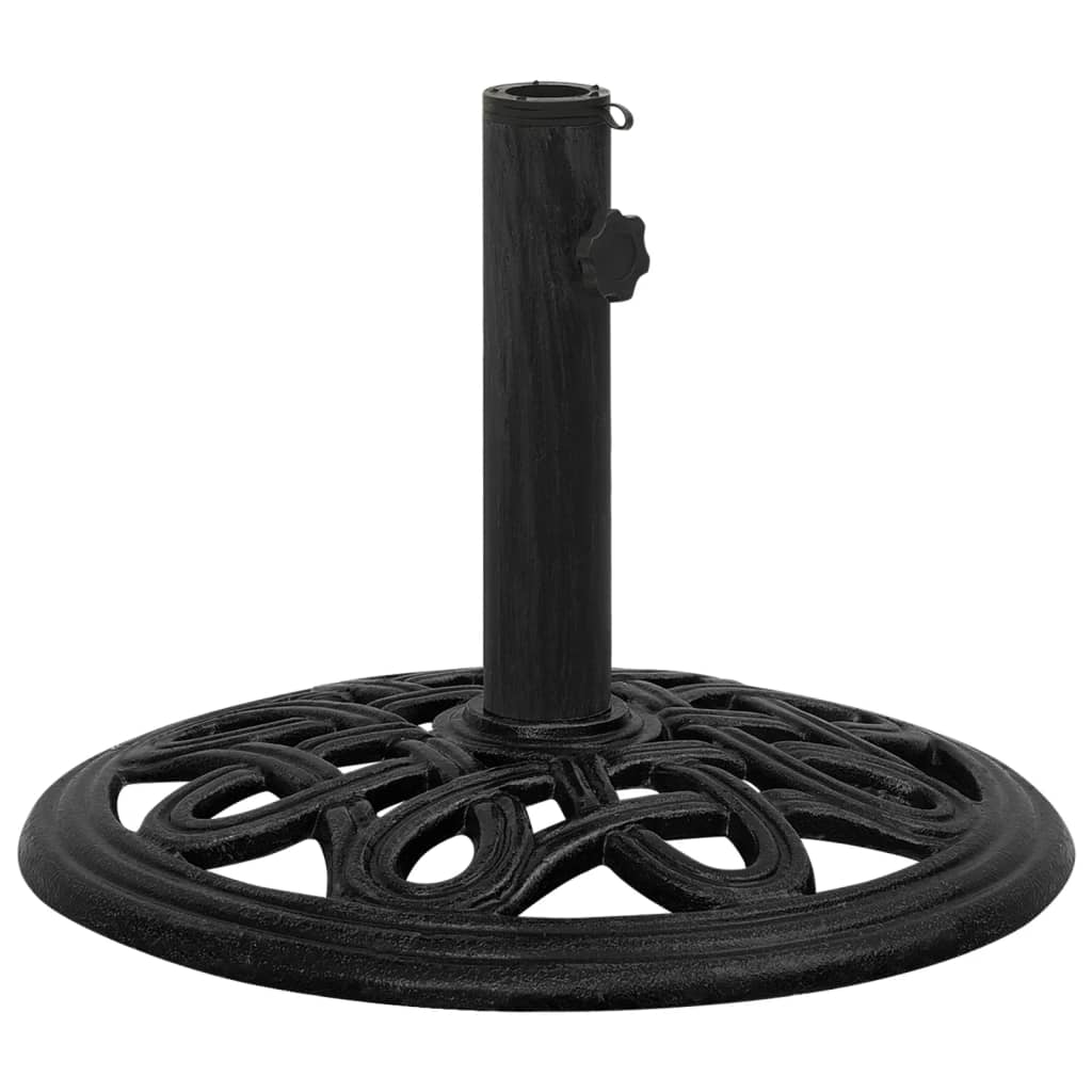 Vidaxl Parasol Foot 44x44x32 cm en fonte noire