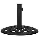 Vidaxl Parasol Foot 44x44x32 cm en fonte noire