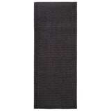 Vidaxl Rug 80x200 cm Natural Sisal Black