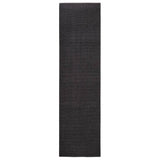 Vidaxl RAG 80x300 cm Natural Sisal Black