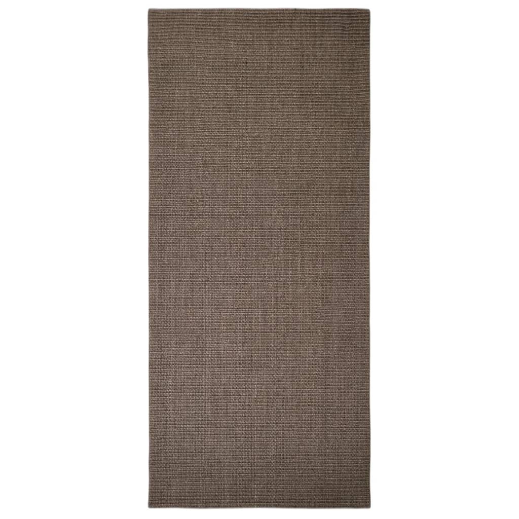 Alfombra vidaxl 66x150 cm marrón sisal natural