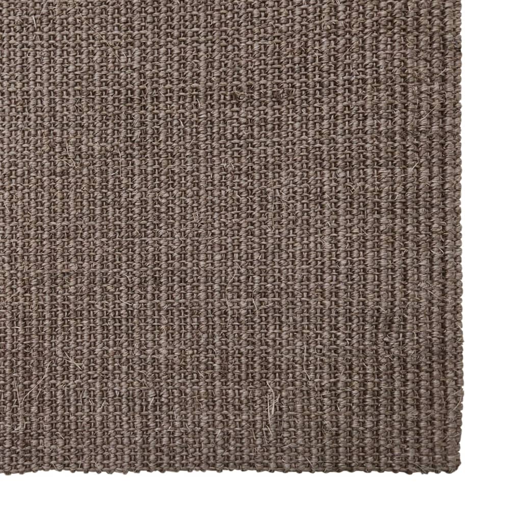 Alfombra vidaxl 66x150 cm marrón sisal natural