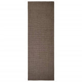 Tapis vidaxl 66x200 cm Brown de sisal naturel