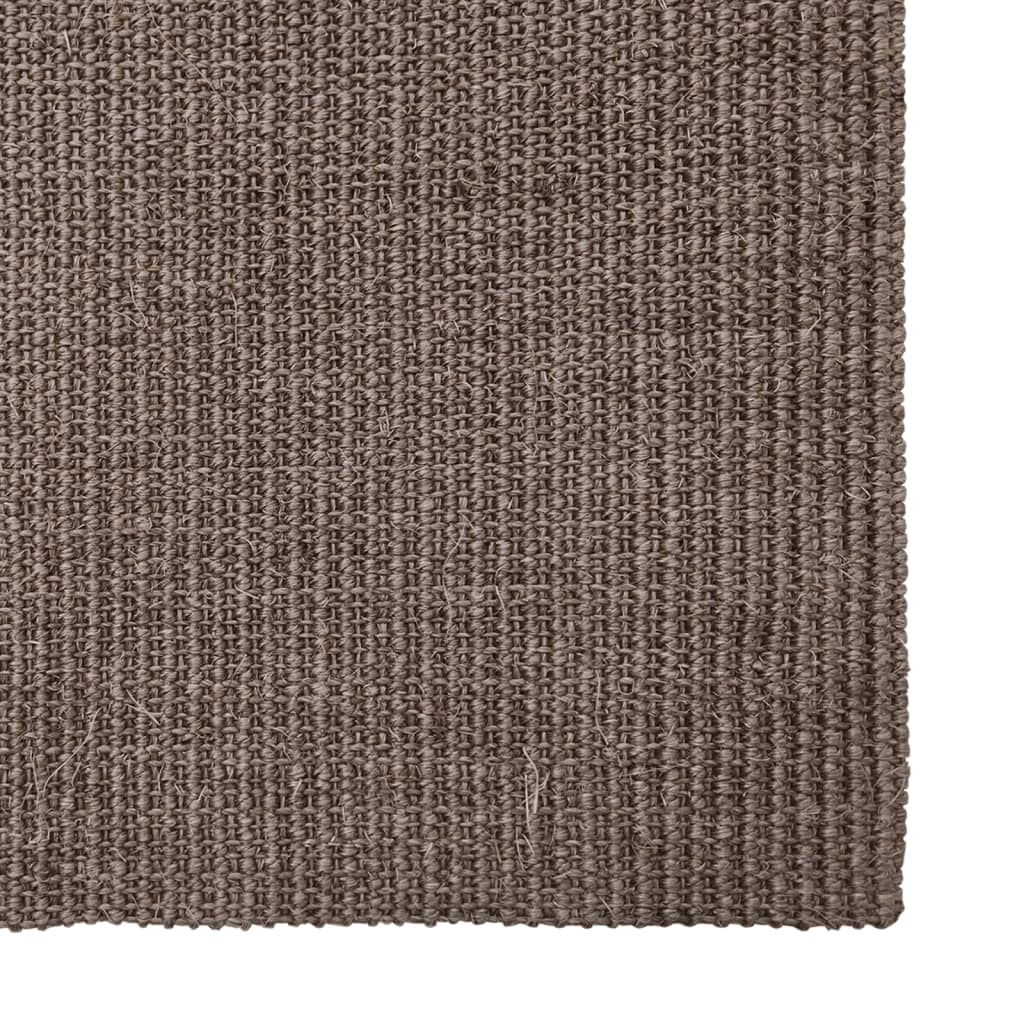 Alfombra vidaxl 66x200 cm marrón sisal natural