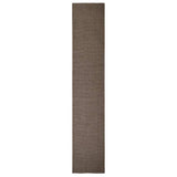Tapis vidaxl 66x350 cm Brown de sisal naturel