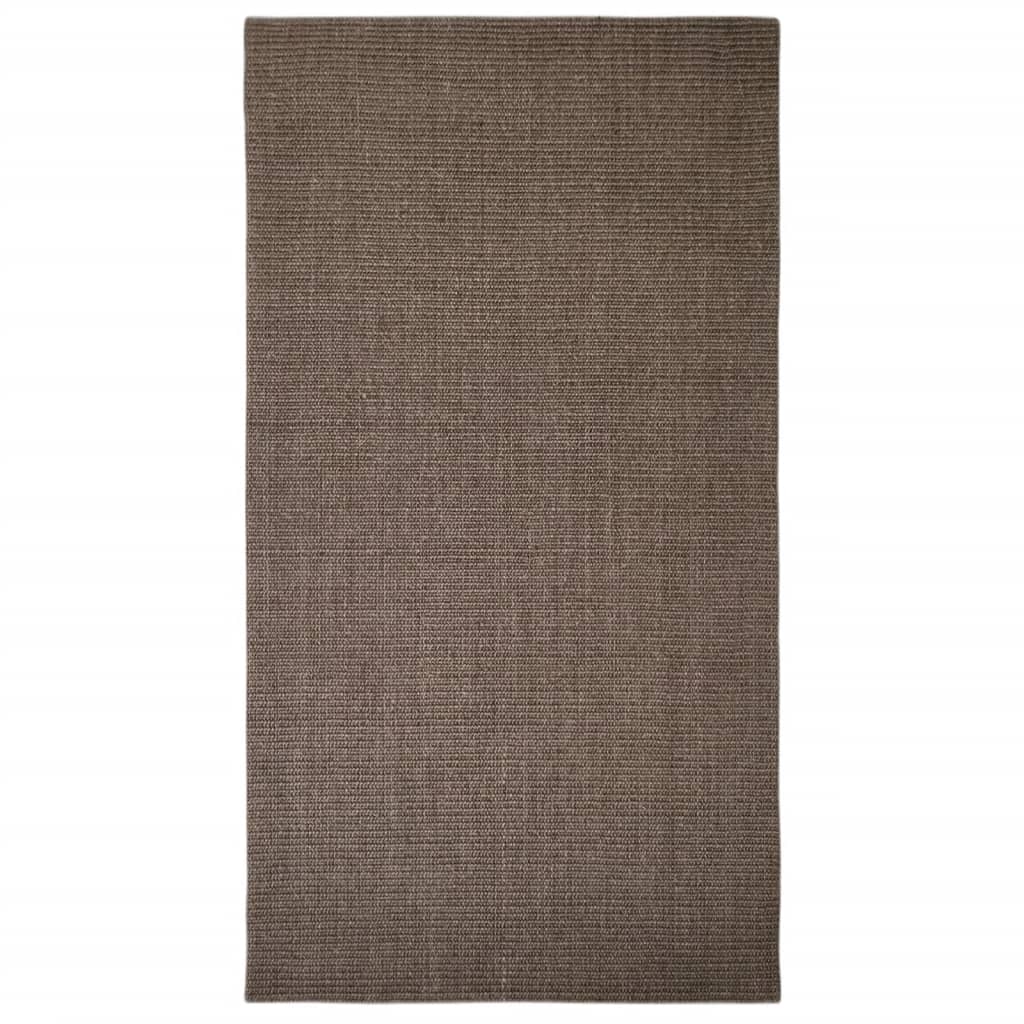 Alfombra vidaxl 80x150 cm marrón sisal natural