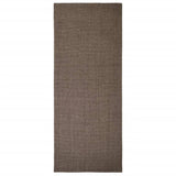 Alfombra vidaxl 80x200 cm marrón sisal natural