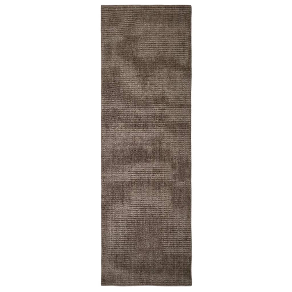 Alfombra Vidaxl 80x250 cm Sisal Brown