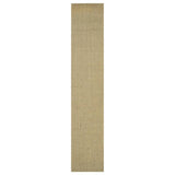 Alfombra vidaxl 66x350 cm verde sisal natural