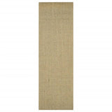 Alfombra vidaxl 80x250 cm verde sisal natural