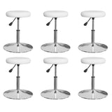 Vidaxl eetkamerstoelen 6 st kunstleer wit