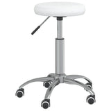 Tabouret de massage vidaxl blanc artificiel blanc