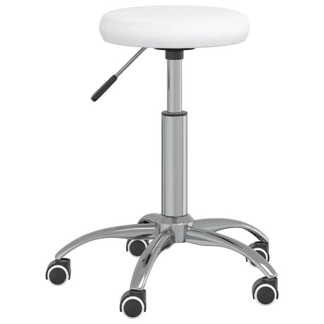 Tabouret de massage vidaxl blanc artificiel blanc