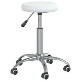 Tabouret de massage vidaxl blanc artificiel blanc