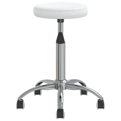 Tabouret de massage vidaxl blanc artificiel blanc