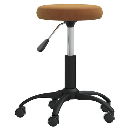 VidaXL tabouret de massage velours marron