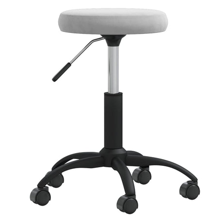 Vidaxl Massage Tabouret en velours gris clair