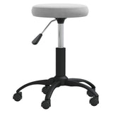 Vidaxl Massage Tabouret en velours gris clair
