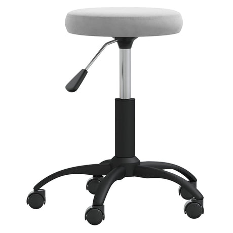 Vidaxl Massage Tabouret en velours gris clair