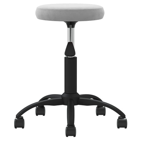 Vidaxl Massage Tabouret en velours gris clair
