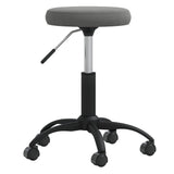 Vidaxl Massage Tabouret en velours gris foncé