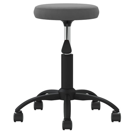 Vidaxl Massage Tabouret en velours gris foncé