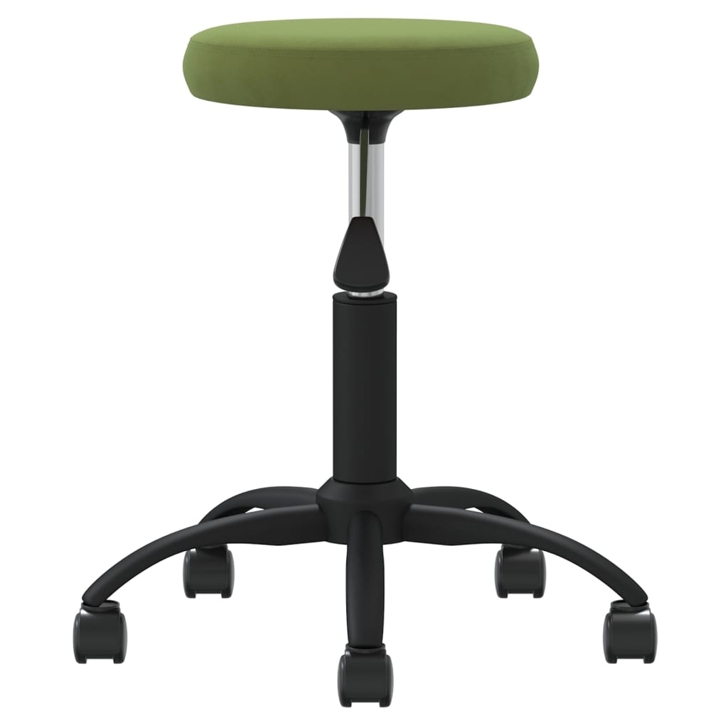 VidaXL tabouret de massage velours vert clair