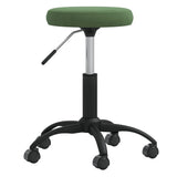 VidaXL tabouret de massage velours vert foncé