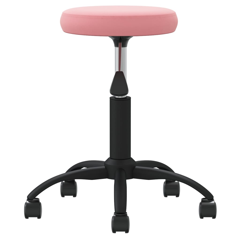 VidaXL tabouret de massage velours rose