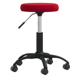 VidaXL tabouret de massage velours rouge vin