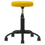 VidaXL tabouret de massage velours jaune moutarde