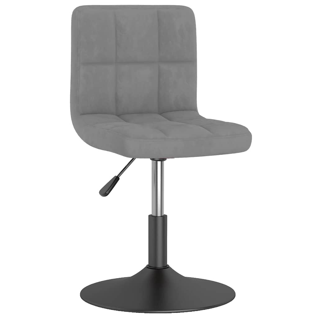 Vidaxl eetkamerstoelen draaibaar 4 st fluweel donkergrijs