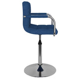 Vidaxl eetkamerstoel stof blauw