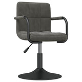 Vidaxl eetkamerstoelen draaibaar 4 st fluweel donkergrijs