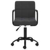 Vidaxl eetkamerstoelen draaibaar 4 st fluweel zwart