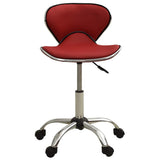 Vidaxl kantoorstoel kunstleer wijnrood