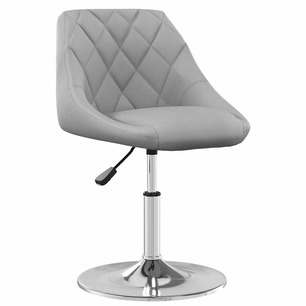 Vidaxl eetkamerstoelen draaibaar 4 st fluweel lichtgrijs