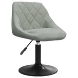Vidaxl eetkamerstoelen draaibaar 4 st fluweel lichtgrijs
