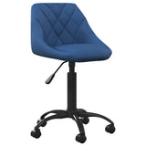 Vidaxl kantoorstoel fluweel blauw