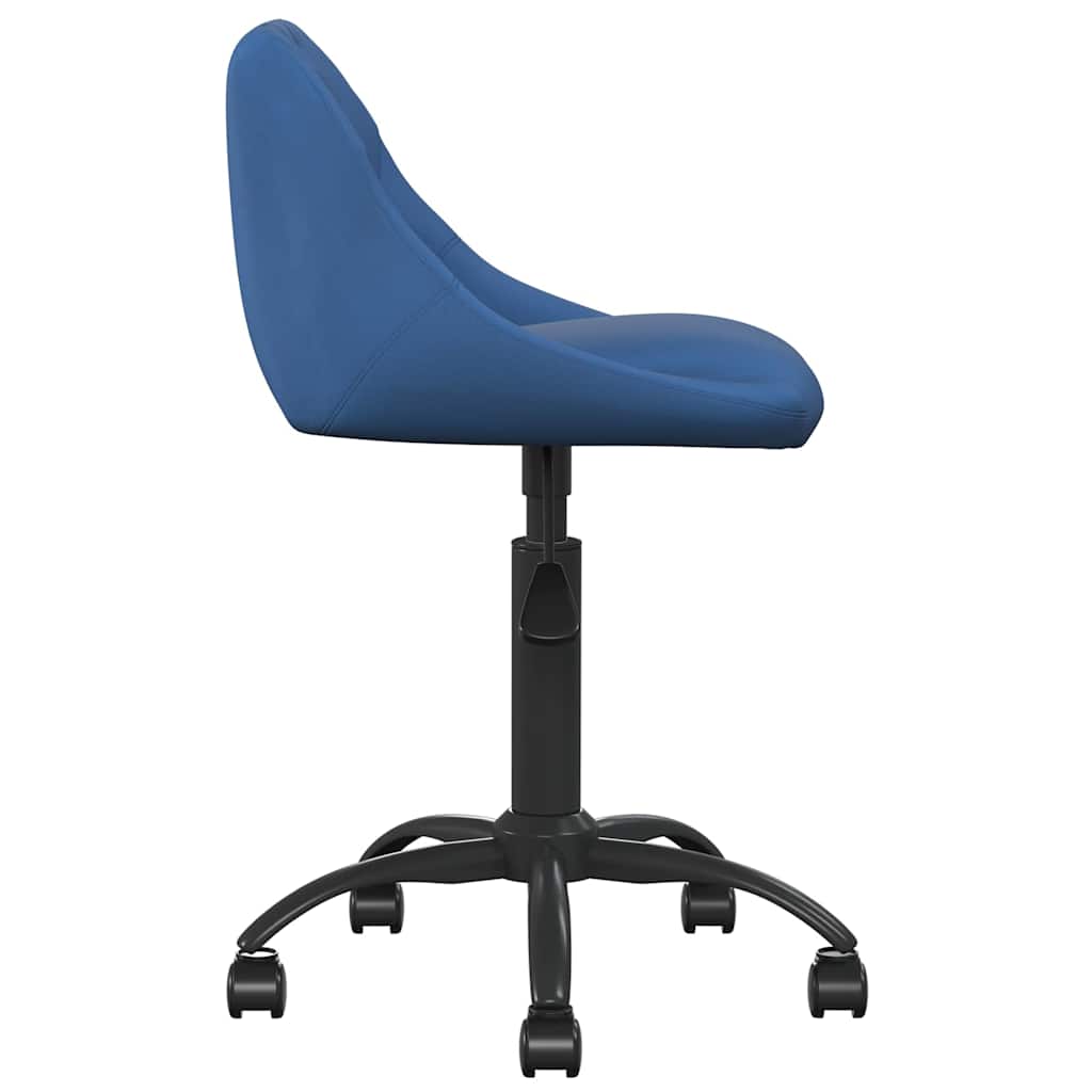 Vidaxl kantoorstoel fluweel blauw