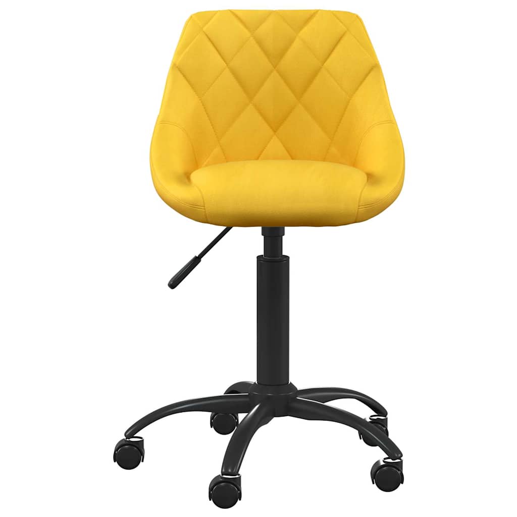 Vidaxl kantoorstoel fluweel mosterdgeel